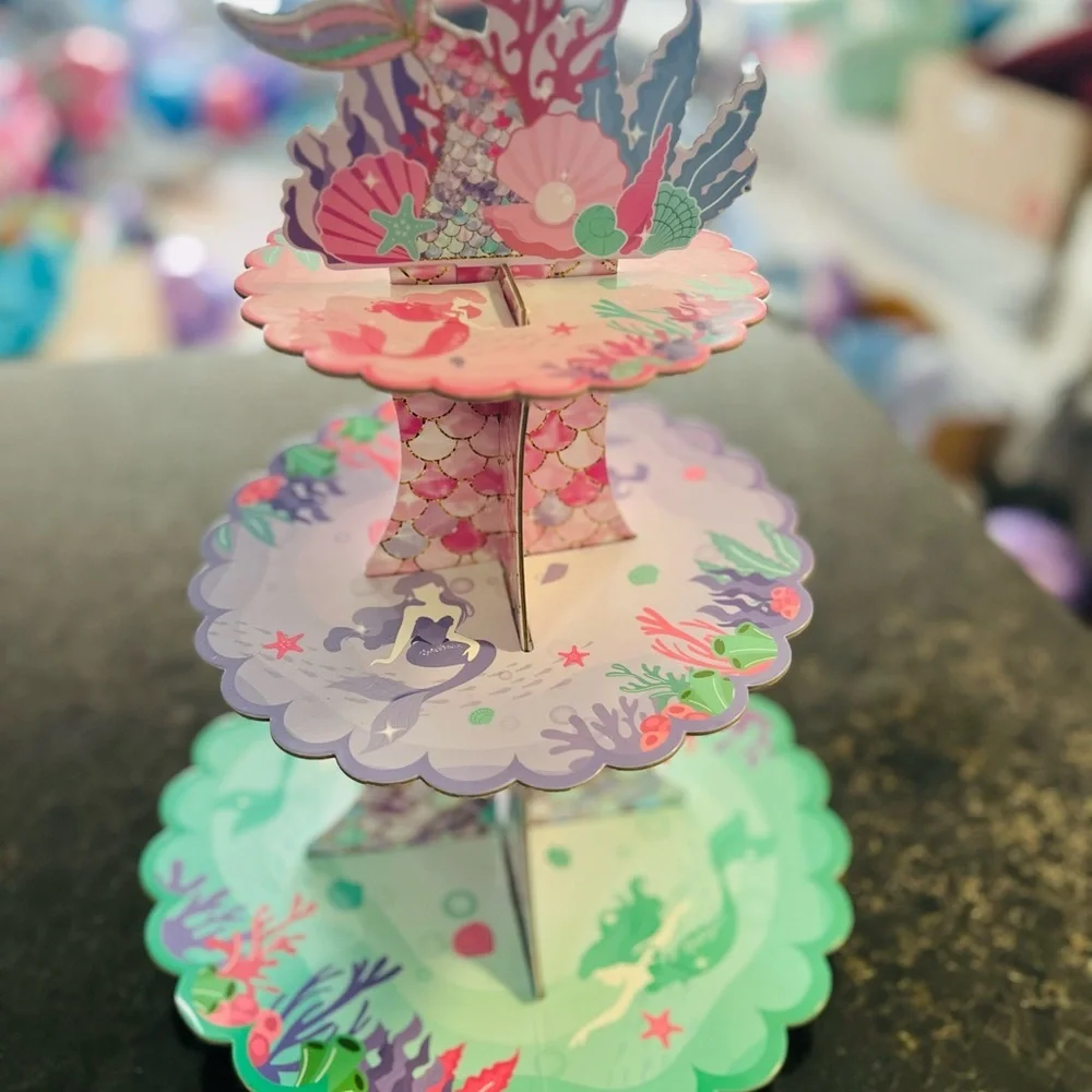 Mermaid Party Supplies Set - Multicolor